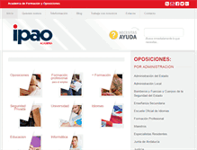 Tablet Screenshot of ipao.es